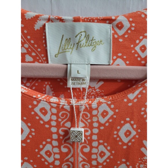 Lilly Pulitzer NWT Large Ulla Maxi Dress Harbour View Flamingo Feather Vacation - Picture 3 of 12